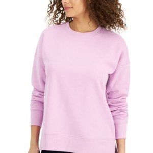 ID Ideology Women's Fleece Sweatshirt Phalaenopsis